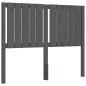 vidaXL Giroletto con Testiera Grigio 4FT Small Double Legno Massello vidaXL Giroletto con Testiera Grigio 4FT Small Double Legno Massello