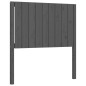 vidaXL Giroletto con Testiera Grigio 90x200 cm in Legno Massello vidaXL Giroletto con Testiera Grigio 90x200 cm in Legno Massello