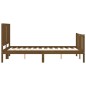 vidaXL Giroletto con Testiera Miele 120x200 cm in Legno Massello vidaXL Giroletto con Testiera Miele 120x200 cm in Legno Massello
