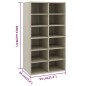 Scarpiera Rovere Sonoma 54x34x100,5 cm in Legno Multistrato Scarpiera Rovere Sonoma 54x34x100,5 cm in Legno Multistrato