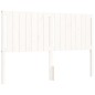 vidaXL Giroletto con Testiera Bianco 160x200 cm Legno Massello vidaXL Giroletto con Testiera Bianco 160x200 cm Legno Massello