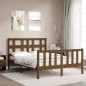 vidaXL Giroletto con Testiera Miele 4FT Small Double in Legno Massello vidaXL Giroletto con Testiera Miele 4FT Small Double in Legno Massello