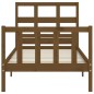 vidaXL Giroletto con Testiera Miele 100x200 cm in Legno Massello