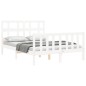 vidaXL Giroletto senza Materasso Bianco 120x200 cm Legno Massello Pino vidaXL Giroletto senza Materasso Bianco 120x200 cm Legno Massello Pino