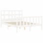 vidaXL Giroletto senza Materasso Bianco 120x200 cm Legno Massello Pino vidaXL Giroletto senza Materasso Bianco 120x200 cm Legno Massello Pino