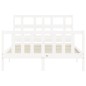 vidaXL Giroletto senza Materasso Bianco 120x200 cm Legno Massello Pino vidaXL Giroletto senza Materasso Bianco 120x200 cm Legno Massello Pino