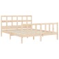 vidaXL Giroletto con Testiera 5FT King Size in Legno Massello vidaXL Giroletto con Testiera 5FT King Size in Legno Massello