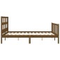 vidaXL Giroletto con Testiera Miele 5FT King Size in Legno Massello vidaXL Giroletto con Testiera Miele 5FT King Size in Legno Massello