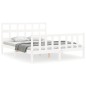 vidaXL Giroletto con Testiera Bianco 160x200 cm Legno Massello vidaXL Giroletto con Testiera Bianco 160x200 cm Legno Massello