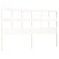vidaXL Giroletto con Testiera Bianco 160x200 cm Legno Massello vidaXL Giroletto con Testiera Bianco 160x200 cm Legno Massello