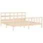 vidaXL Giroletto con Testiera Super King Size in Legno Massello vidaXL Giroletto con Testiera Super King Size in Legno Massello