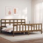 vidaXL Giroletto con Testiera Miele 6FT Super King in Legno Massello