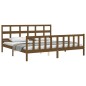 vidaXL Giroletto con Testiera Miele 6FT Super King in Legno Massello