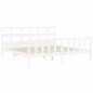 vidaXL Giroletto senza Materasso Bianco 200x200 cm Legno Massello Pino vidaXL Giroletto senza Materasso Bianco 200x200 cm Legno Massello Pino