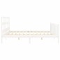 vidaXL Giroletto senza Materasso Bianco 200x200 cm Legno Massello Pino vidaXL Giroletto senza Materasso Bianco 200x200 cm Legno Massello Pino