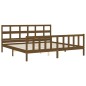 vidaXL Giroletto con Testiera Miele 200x200 cm in Legno Massello vidaXL Giroletto con Testiera Miele 200x200 cm in Legno Massello