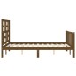 vidaXL Giroletto con Testiera Miele 4FT Small Double in Legno Massello vidaXL Giroletto con Testiera Miele 4FT Small Double in Legno Massello