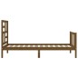 vidaXL Giroletto con Testiera Miele 90x200 cm in Legno Massello vidaXL Giroletto con Testiera Miele 90x200 cm in Legno Massello