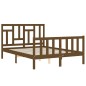 vidaXL Giroletto con Testiera Miele 4FT Small Double in Legno Massello vidaXL Giroletto con Testiera Miele 4FT Small Double in Legno Massello