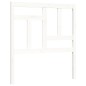 vidaXL Giroletto con Testiera Bianco 90x200 cm in Legno Massello vidaXL Giroletto con Testiera Bianco 90x200 cm in Legno Massello