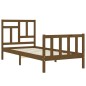 vidaXL Giroletto con Testiera Miele 90x200 cm in Legno Massello vidaXL Giroletto con Testiera Miele 90x200 cm in Legno Massello