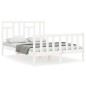vidaXL Giroletto senza Materasso Bianco 120x200 cm Legno Massello Pino vidaXL Giroletto senza Materasso Bianco 120x200 cm Legno Massello Pino