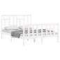vidaXL Giroletto senza Materasso Bianco 120x200 cm Legno Massello Pino vidaXL Giroletto senza Materasso Bianco 120x200 cm Legno Massello Pino