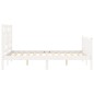 vidaXL Giroletto senza Materasso Bianco 120x200 cm Legno Massello Pino vidaXL Giroletto senza Materasso Bianco 120x200 cm Legno Massello Pino