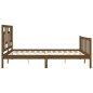 vidaXL Giroletto con Testiera Miele 5FT King Size in Legno Massello vidaXL Giroletto con Testiera Miele 5FT King Size in Legno Massello