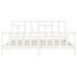 vidaXL Giroletto con Testiera Bianco 6FT Super King in Legno Massello