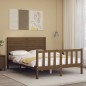 vidaXL Giroletto con Testiera Miele 4FT Small Double in Legno Massello vidaXL Giroletto con Testiera Miele 4FT Small Double in Legno Massello