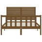 vidaXL Giroletto con Testiera Miele 4FT Small Double in Legno Massello vidaXL Giroletto con Testiera Miele 4FT Small Double in Legno Massello