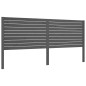 vidaXL Giroletto con Testiera Grigio 200x200 cm in Legno Massello vidaXL Giroletto con Testiera Grigio 200x200 cm in Legno Massello