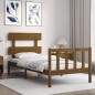 vidaXL Giroletto con Testiera Miele 2FT6 Small Single Legno Massello