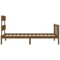 vidaXL Giroletto con Testiera Miele 2FT6 Small Single Legno Massello