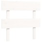 vidaXL Giroletto con Testiera Bianco 90x200 cm in Legno Massello vidaXL Giroletto con Testiera Bianco 90x200 cm in Legno Massello