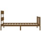 vidaXL Giroletto con Testiera Miele 90x200 cm in Legno Massello vidaXL Giroletto con Testiera Miele 90x200 cm in Legno Massello