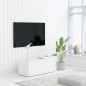 Mobile TV Bianco 80x34x30 cm in Truciolato Mobile TV Bianco 80x34x30 cm in Truciolato