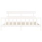 vidaXL Giroletto senza Materasso Bianco 200x200 cm Legno Massello Pino vidaXL Giroletto senza Materasso Bianco 200x200 cm Legno Massello Pino