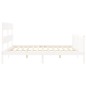 vidaXL Giroletto senza Materasso Bianco 200x200 cm Legno Massello Pino vidaXL Giroletto senza Materasso Bianco 200x200 cm Legno Massello Pino