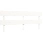 vidaXL Giroletto senza Materasso Bianco 200x200 cm Legno Massello Pino vidaXL Giroletto senza Materasso Bianco 200x200 cm Legno Massello Pino