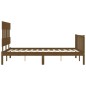 vidaXL Giroletto con Testiera Miele 140x200 cm in Legno Massello vidaXL Giroletto con Testiera Miele 140x200 cm in Legno Massello