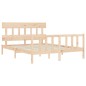 vidaXL Giroletto con Testiera King Size in Legno Massello vidaXL Giroletto con Testiera King Size in Legno Massello