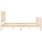 vidaXL Giroletto con Testiera King Size in Legno Massello vidaXL Giroletto con Testiera King Size in Legno Massello