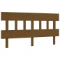 vidaXL Giroletto con Testiera Miele 5FT King Size in Legno Massello vidaXL Giroletto con Testiera Miele 5FT King Size in Legno Massello