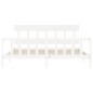 vidaXL Giroletto Testiera Bianco Super King Size in Legno Massello vidaXL Giroletto Testiera Bianco Super King Size in Legno Massello