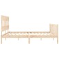vidaXL Giroletto con Testiera 200x200 cm in Legno Massello