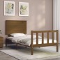 vidaXL Giroletto con Testiera Miele 2FT6 Small Single Legno Massello