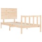 vidaXL Giroletto con Testiera 90x200 cm in Legno Massello vidaXL Giroletto con Testiera 90x200 cm in Legno Massello