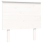 vidaXL Giroletto con Testiera Bianco 90x200 cm in Legno Massello vidaXL Giroletto con Testiera Bianco 90x200 cm in Legno Massello